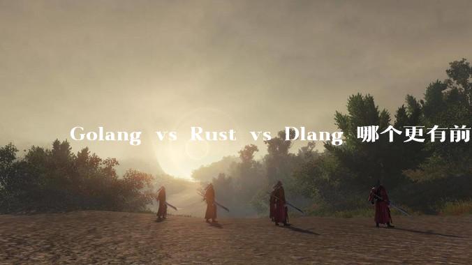 Golang vs Rust vs Dlang 哪个更有前途，哪位大牛这 3 门语言都用过？