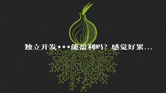 独立开发***能盈利吗？感觉好累...